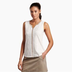 Kuhl Cream Embellished Tank Top